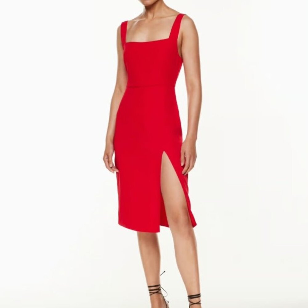 *NEW Babaton 90s Slit Dress Red